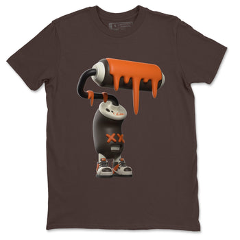 Dunk Red Panda shirt to match jordans 3D Paint Roller sneaker tees Nike Dunk LowRed Panda SNRT Sneaker Release Tees Unisex Dark Chocolate 2 T-Shirt
