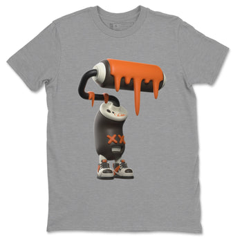 Dunk Red Panda shirt to match jordans 3D Paint Roller sneaker tees Nike Dunk LowRed Panda SNRT Sneaker Release Tees Unisex Heather Grey 2 T-Shirt