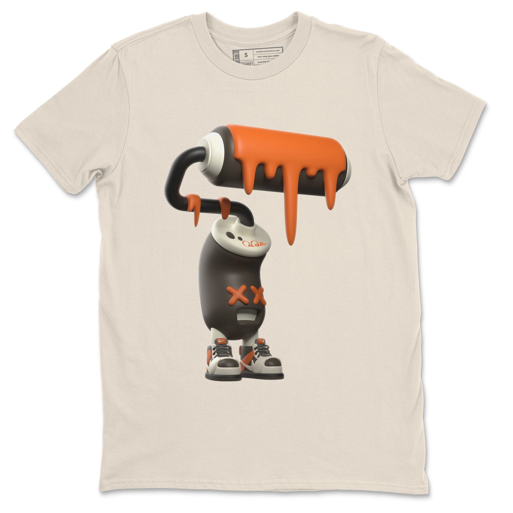 Dunk Red Panda shirt to match jordans 3D Paint Roller sneaker tees Nike Dunk LowRed Panda SNRT Sneaker Release Tees Unisex Natural 2 T-Shirt