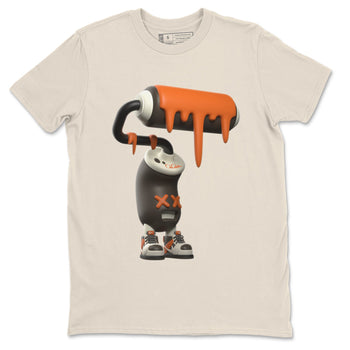 Dunk Red Panda shirt to match jordans 3D Paint Roller sneaker tees Nike Dunk LowRed Panda SNRT Sneaker Release Tees Unisex Natural 2 T-Shirt