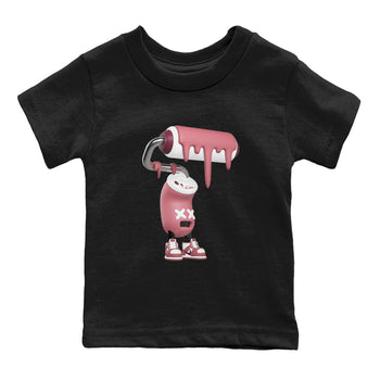 Dunk Valentines Day 2024 shirt to match jordans 3D Paint Roller sneaker tees Dunk Happy Valentines Day 2024 SNRT Sneaker Release Tees Baby Toddler Black 2 T-Shirt