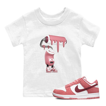 Dunk Valentines Day 2024 shirt to match jordans 3D Paint Roller sneaker tees Dunk Happy Valentines Day 2024 SNRT Sneaker Release Tees Baby Toddler White 1 T-Shirt