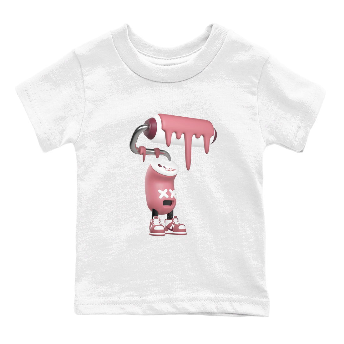 Dunk Valentines Day 2024 shirt to match jordans 3D Paint Roller sneaker tees Dunk Happy Valentines Day 2024 SNRT Sneaker Release Tees Baby Toddler White 2 T-Shirt