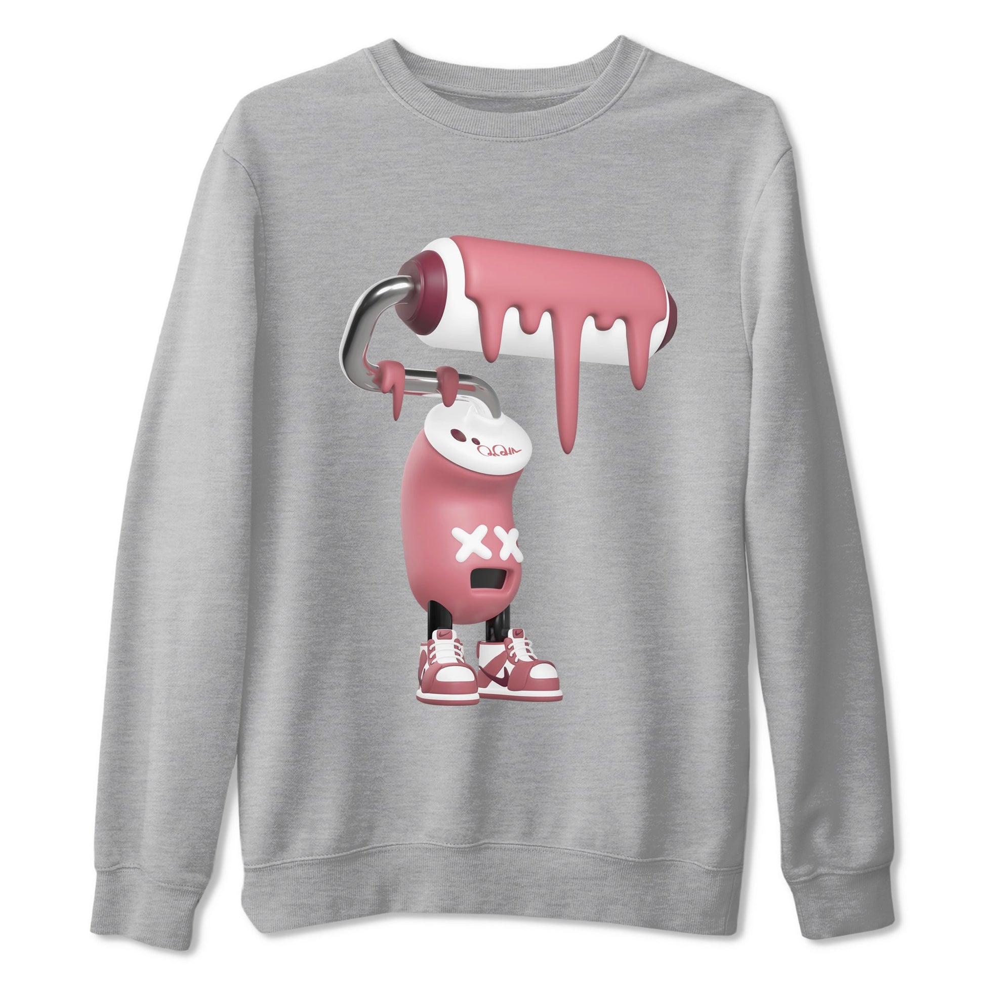 Dunk Valentines Day 2024 shirt to match jordans 3D Paint Roller sneaker tees Dunk Happy Valentines Day 2024 SNRT Sneaker Release Tees Unisex Heather Grey 2 T-Shirt