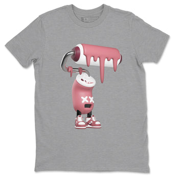 Dunk Valentines Day 2024 shirt to match jordans 3D Paint Roller sneaker tees Dunk Happy Valentines Day 2024 SNRT Sneaker Release Tees Unisex Heather Grey 2 T-Shirt