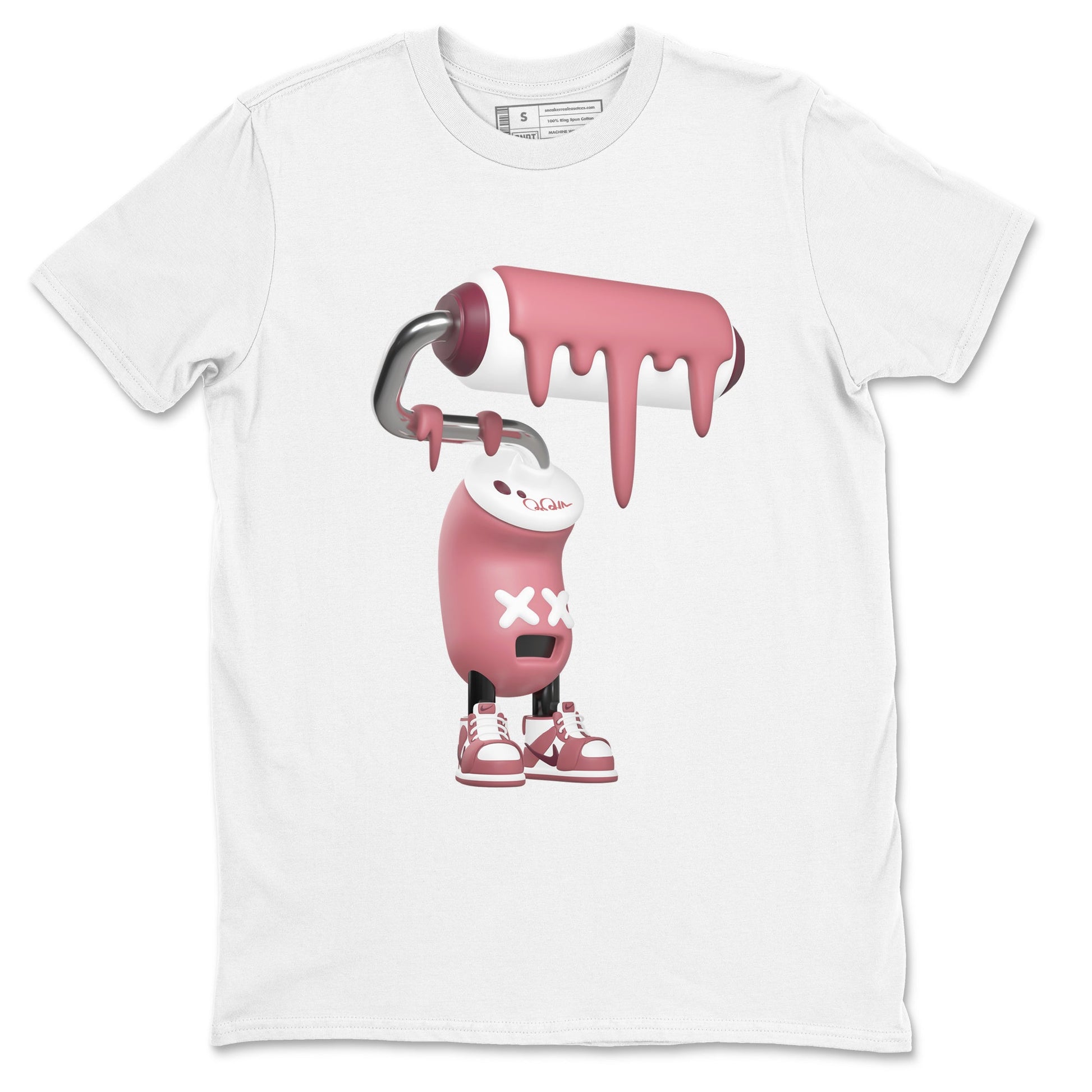 Dunk Valentines Day 2024 shirt to match jordans 3D Paint Roller sneaker tees Dunk Happy Valentines Day 2024 SNRT Sneaker Release Tees Unisex White 2 T-Shirt