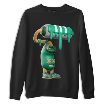 Samba Collegiate Green Gum shirt to match jordans 3D Paint Roller sneaker tees Adidas Green Gum SNRT Sneaker Release Tees Unisex Black 2 T-Shirt