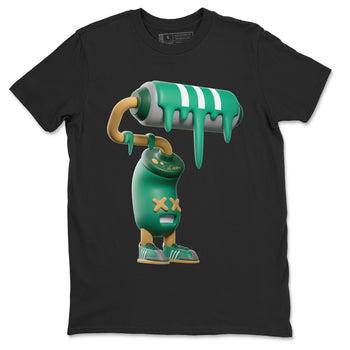 Samba Collegiate Green Gum shirt to match jordans 3D Paint Roller sneaker tees Adidas Green Gum SNRT Sneaker Release Tees Unisex Black 2 T-Shirt