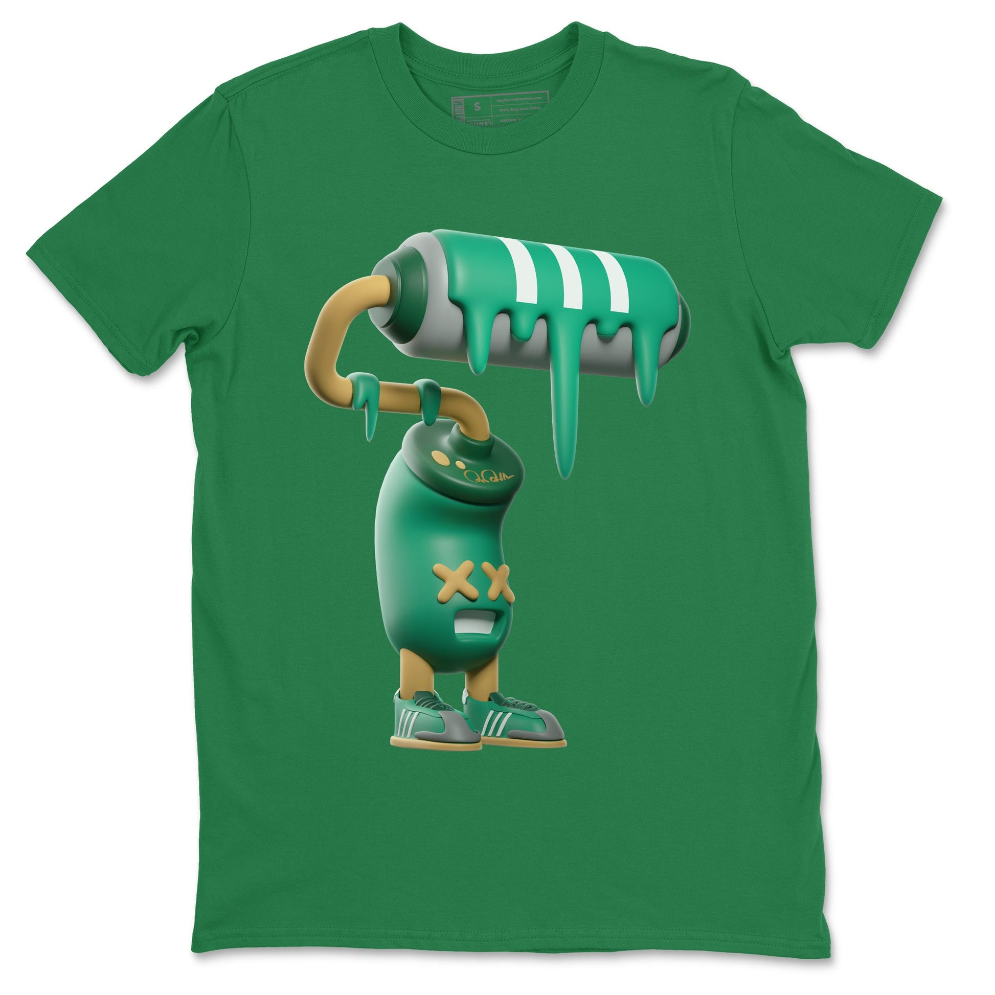 Samba Collegiate Green Gum shirt to match jordans 3D Paint Roller sneaker tees Adidas Green Gum SNRT Sneaker Release Tees Unisex Kelly Green 2 T-Shirt