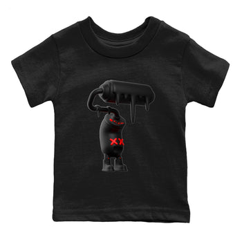 Yeezy 350 Bred shirt to match jordans 3D Paint Roller sneaker tees Adidas Yeezy Boost V2 350 Bred SNRT Sneaker Release Tees Baby Toddler Black 2 T-Shirt