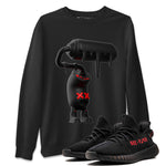 Yeezy 350 Bred shirt to match jordans 3D Paint Roller sneaker tees Adidas Yeezy Boost V2 350 Bred SNRT Sneaker Release Tees Unisex Black 1 T-Shirt