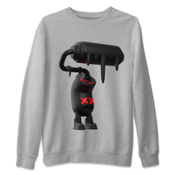 Yeezy 350 Bred shirt to match jordans 3D Paint Roller sneaker tees Adidas Yeezy Boost V2 350 Bred SNRT Sneaker Release Tees Unisex Heather Grey 2 T-Shirt