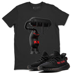 Yeezy 350 Bred shirt to match jordans 3D Paint Roller sneaker tees Adidas Yeezy Boost V2 350 Bred SNRT Sneaker Release Tees Unisex Black 1 T-Shirt