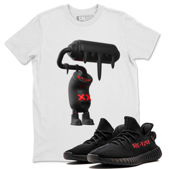 Yeezy 350 Bred shirt to match jordans 3D Paint Roller sneaker tees Adidas Yeezy Boost V2 350 Bred SNRT Sneaker Release Tees Unisex White 1 T-Shirt
