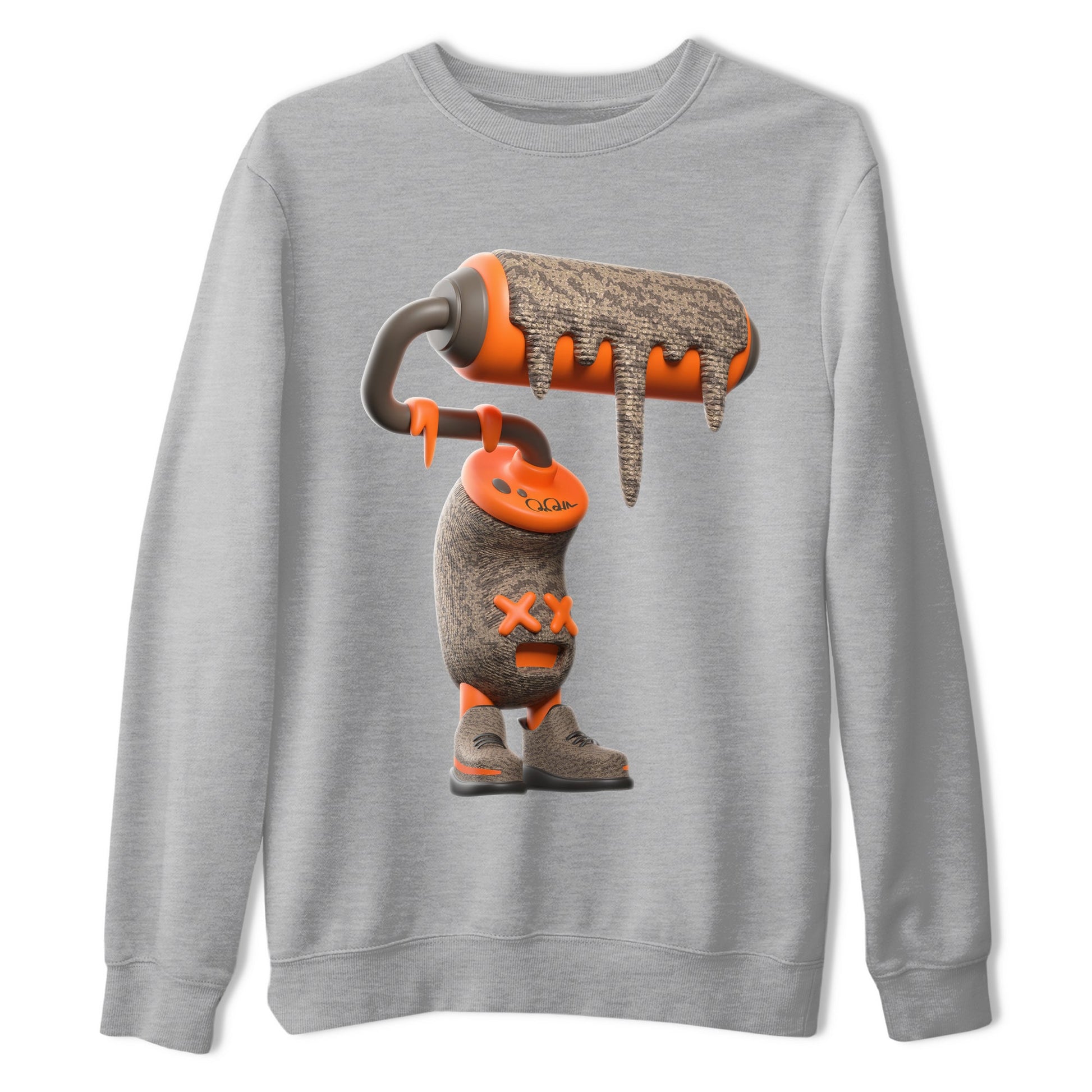 Yeezy 350 Carbon Beluga shirt to match jordans 3D Paint Roller sneaker tees Adidas Yeezy Boost 350 Carbon Beluga SNRT Sneaker Release Tees Unisex Heather Grey 2 T-Shirt