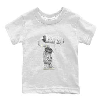 Yeezy 350 Static shirt to match jordans 3D Paint Roller sneaker tees Adidas Yeezy 350 Static SNRT Sneaker Release Tees Baby Toddler White 2 T-Shirt