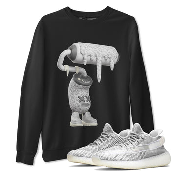 Yeezy 350 Static shirt to match jordans 3D Paint Roller sneaker tees Adidas Yeezy 350 Static SNRT Sneaker Release Tees Unisex Black 1 T-Shirt