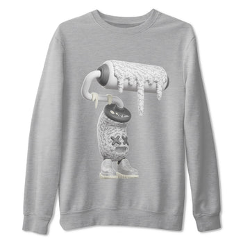 Yeezy 350 Static shirt to match jordans 3D Paint Roller sneaker tees Adidas Yeezy 350 Static SNRT Sneaker Release Tees Unisex Heather Grey 2 T-Shirt