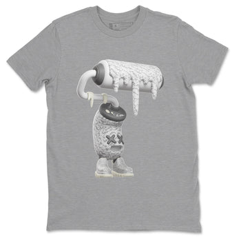 Yeezy 350 Static shirt to match jordans 3D Paint Roller sneaker tees Adidas Yeezy 350 Static SNRT Sneaker Release Tees Unisex Heather Grey 2 T-Shirt