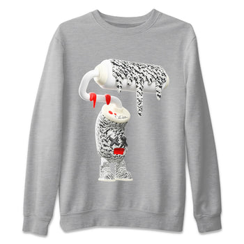 Yeezy 350 Zebra Sneaker Match Tees 3D Paint Roller Sneaker Tees Yeezy Boost 350 V2 Zebra Sneaker Release Tees Unisex Shirts Heather Grey 2