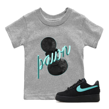 Air Force 1 Tiffany 3D Pawn Baby and Kids Sneaker Tees Nike Tiffany AF1Kids Sneaker Tees Size Chart