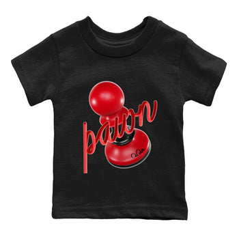 Air Jordan 1 Satin Bred Sneaker Match Tees 3D Pawn Sneaker Tees AJ1 Satin Bred Sneaker Release Tees Kids Shirts Black 2