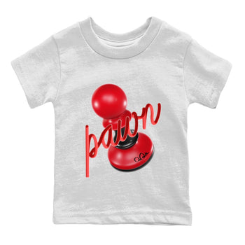 Air Jordan 1 Satin Bred Sneaker Match Tees 3D Pawn Sneaker Tees AJ1 Satin Bred Sneaker Release Tees Kids Shirts White 2