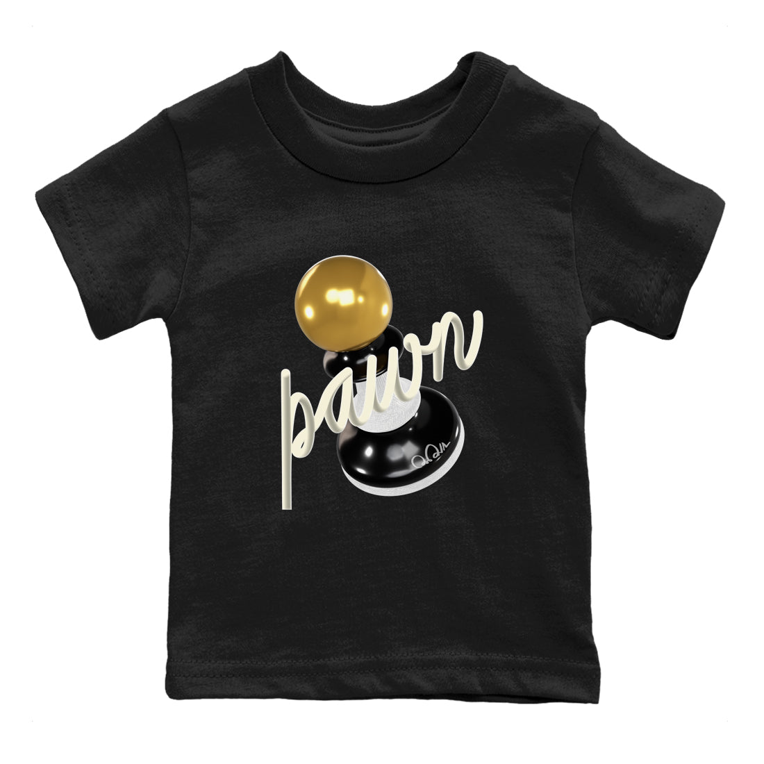 11s Gratitude shirt to match jordans 3D Pawn sneaker tees Air Jordan 11 Gratitude SNRT Sneaker Release Tees Baby Toddler Black 2 T-Shirt