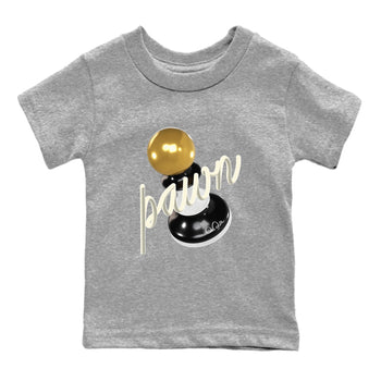 11s Gratitude shirt to match jordans 3D Pawn sneaker tees Air Jordan 11 Gratitude SNRT Sneaker Release Tees Baby Toddler Heather Grey 2 T-Shirt