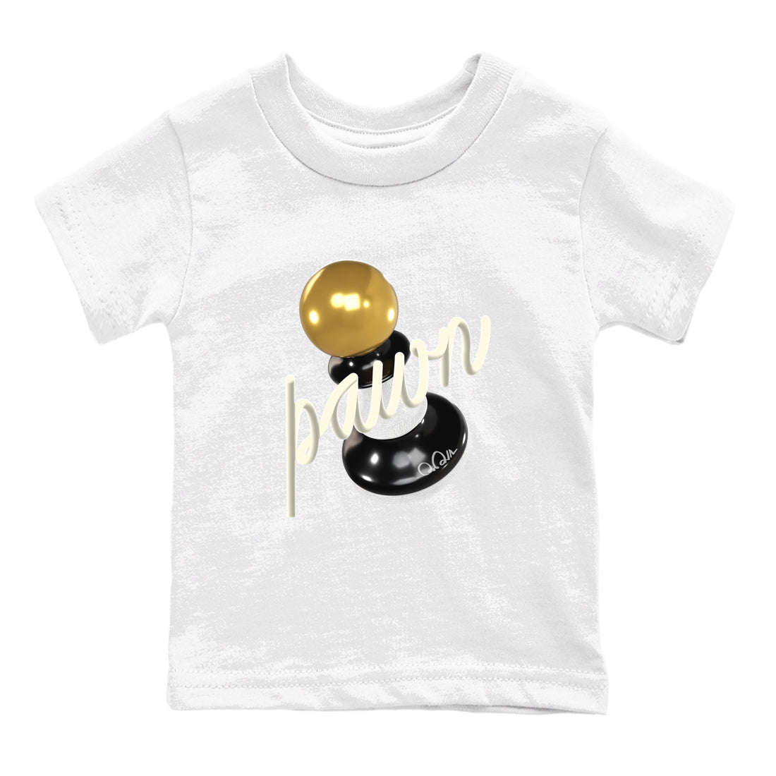 11s Gratitude shirt to match jordans 3D Pawn sneaker tees Air Jordan 11 Gratitude SNRT Sneaker Release Tees Baby Toddler White 2 T-Shirt