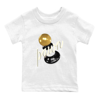 11s Gratitude shirt to match jordans 3D Pawn sneaker tees Air Jordan 11 Gratitude SNRT Sneaker Release Tees Baby Toddler White 2 T-Shirt
