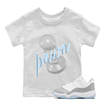 Air Jordan 11 White Cement Sneaker Match Tees 3D Pawn Sneaker Tees Air Jordan 11 Cement Grey Sneaker Release Tees Kids Shirts White 1