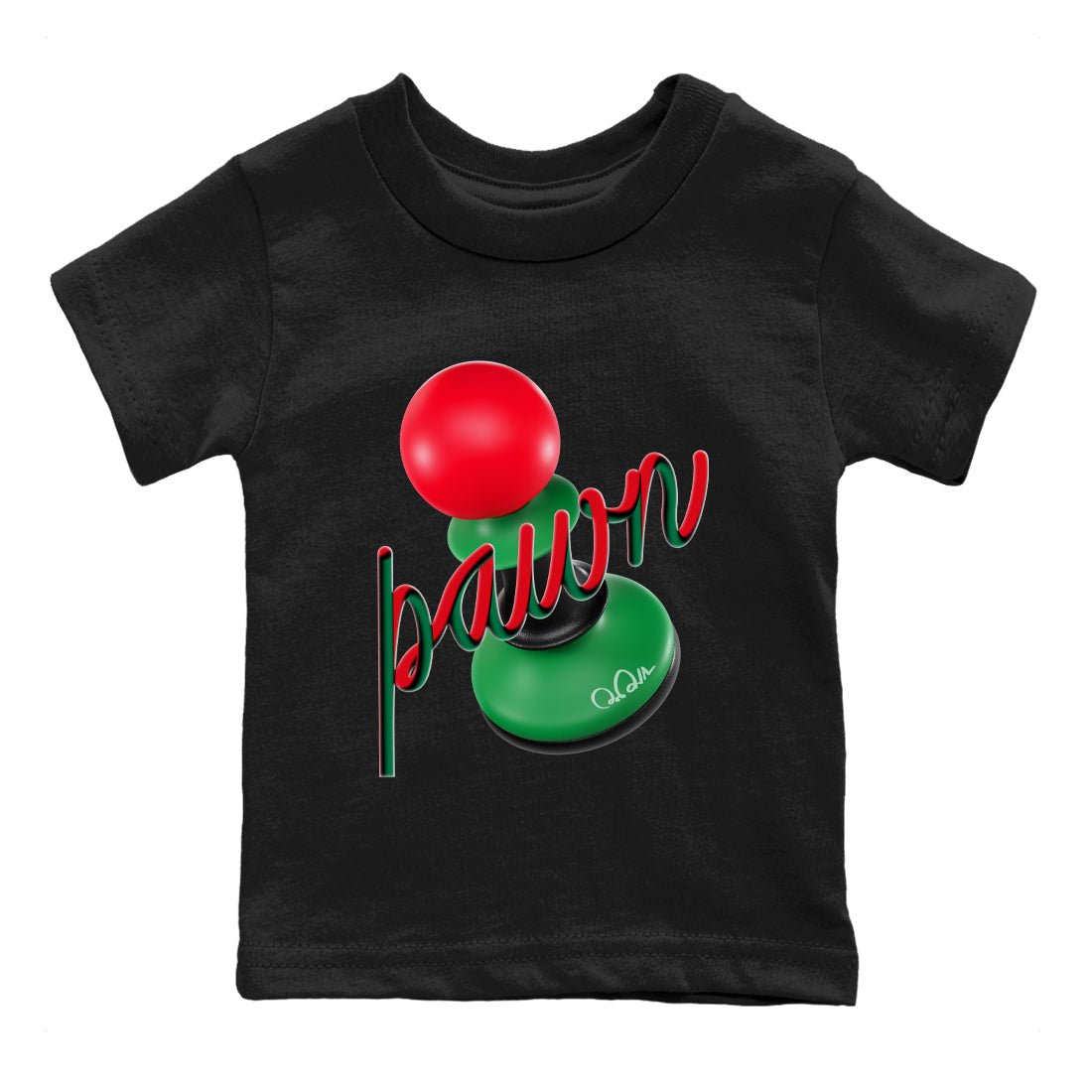2s Christmas X-mas gift shirt to match jordans 3D Pawn sneaker tees Air Jordan 2 Christmas SNRT Sneaker Release Tees Baby Toddler Black 2 T-Shirt