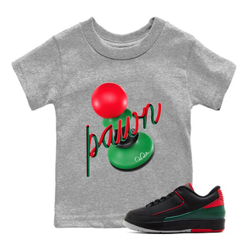 2s Christmas X-mas gift shirt to match jordans 3D Pawn sneaker tees Air Jordan 2 Christmas SNRT Sneaker Release Tees Baby Toddler Heather Grey 1 T-Shirt