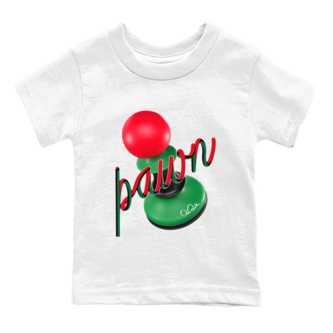 2s Christmas X-mas gift shirt to match jordans 3D Pawn sneaker tees Air Jordan 2 Christmas SNRT Sneaker Release Tees Baby Toddler White 2 T-Shirt