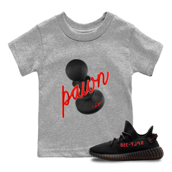 Yeezy 350 Bred shirt to match jordans 3D Pawn sneaker tees Adidas Yeezy Boost V2 350 Bred SNRT Sneaker Release Tees Baby Toddler Heather Grey 1 T-Shirt