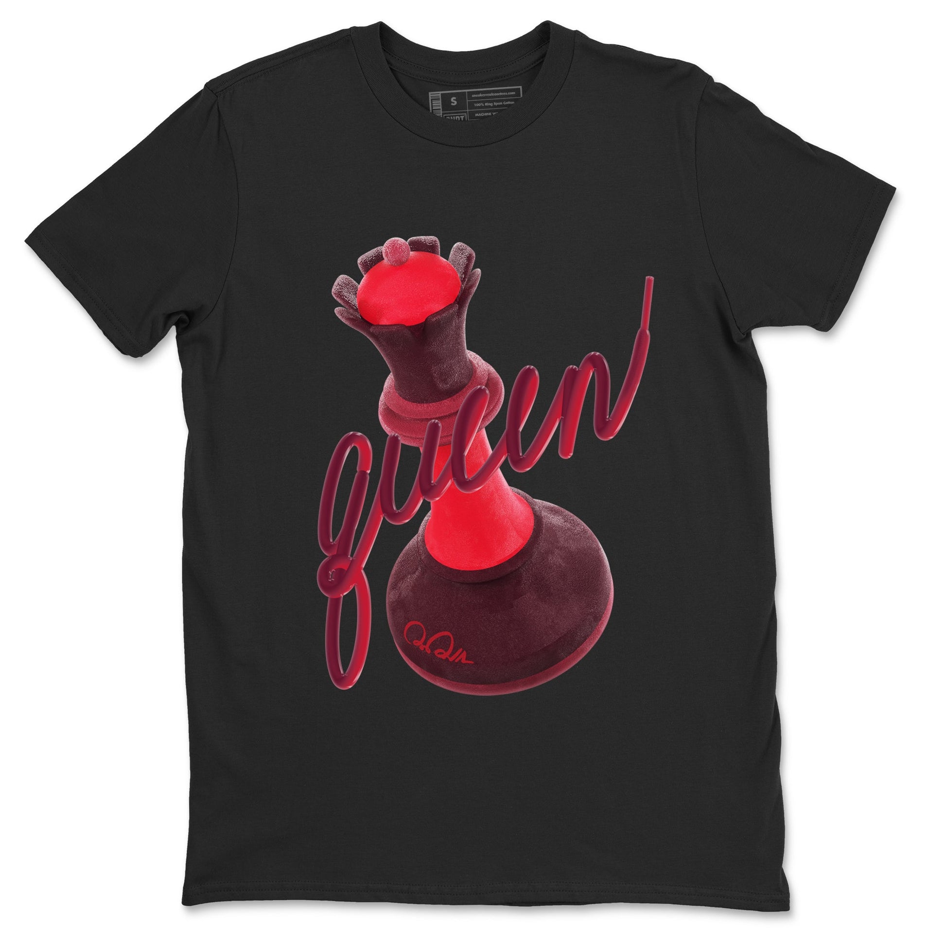 Air Force 1 Layers of Love shirt to match jordans 3D Queen sneaker tees af1 Layers of Love SNRT Sneaker Release Tees unisex cotton Black 2 crew neck shirt