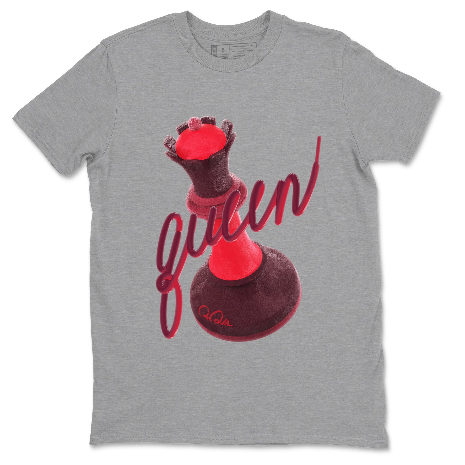 Air Force 1 Layers of Love shirt to match jordans 3D Queen sneaker tees af1 Layers of Love SNRT Sneaker Release Tees unisex cotton Heather Grey 2 crew neck shirt