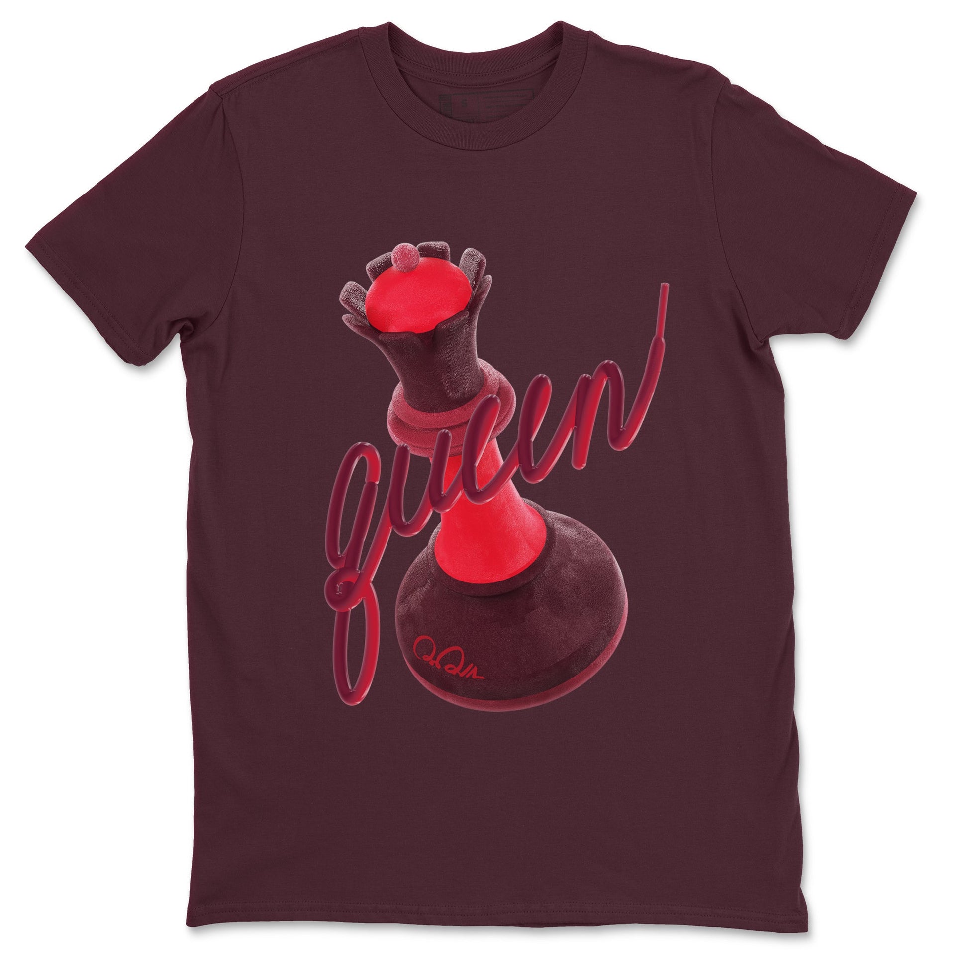 Air Force 1 Layers of Love shirt to match jordans 3D Queen sneaker tees af1 Layers of Love SNRT Sneaker Release Tees unisex cotton Maroon 2 crew neck shirt