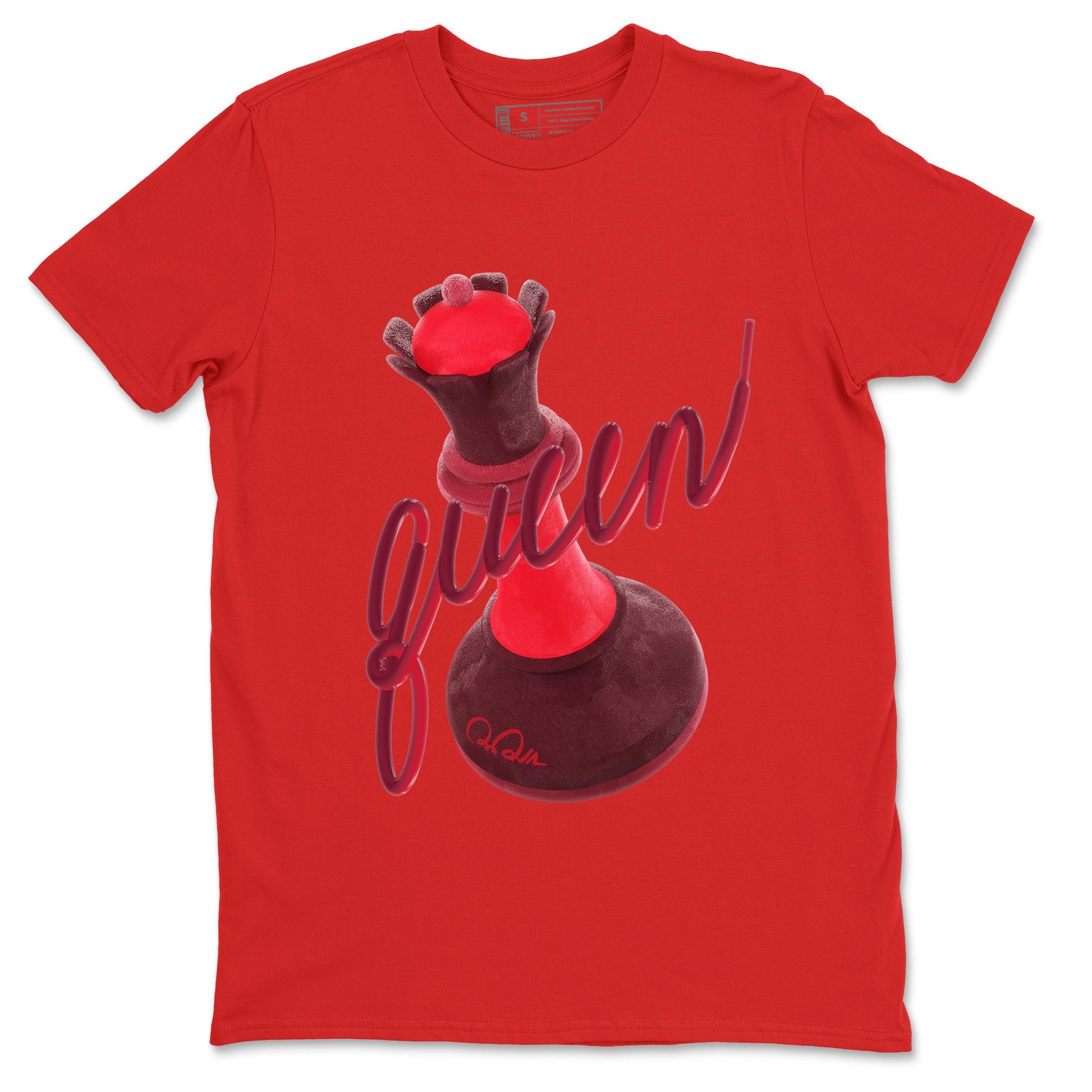 Air Force 1 Layers of Love shirt to match jordans 3D Queen sneaker tees af1 Layers of Love SNRT Sneaker Release Tees unisex cotton Red 2 crew neck shirt