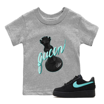 Air Force 1 Tiffany 3D Queen Baby and Kids Sneaker Tees Nike Tiffany AF1Kids Sneaker Tees Size Chart