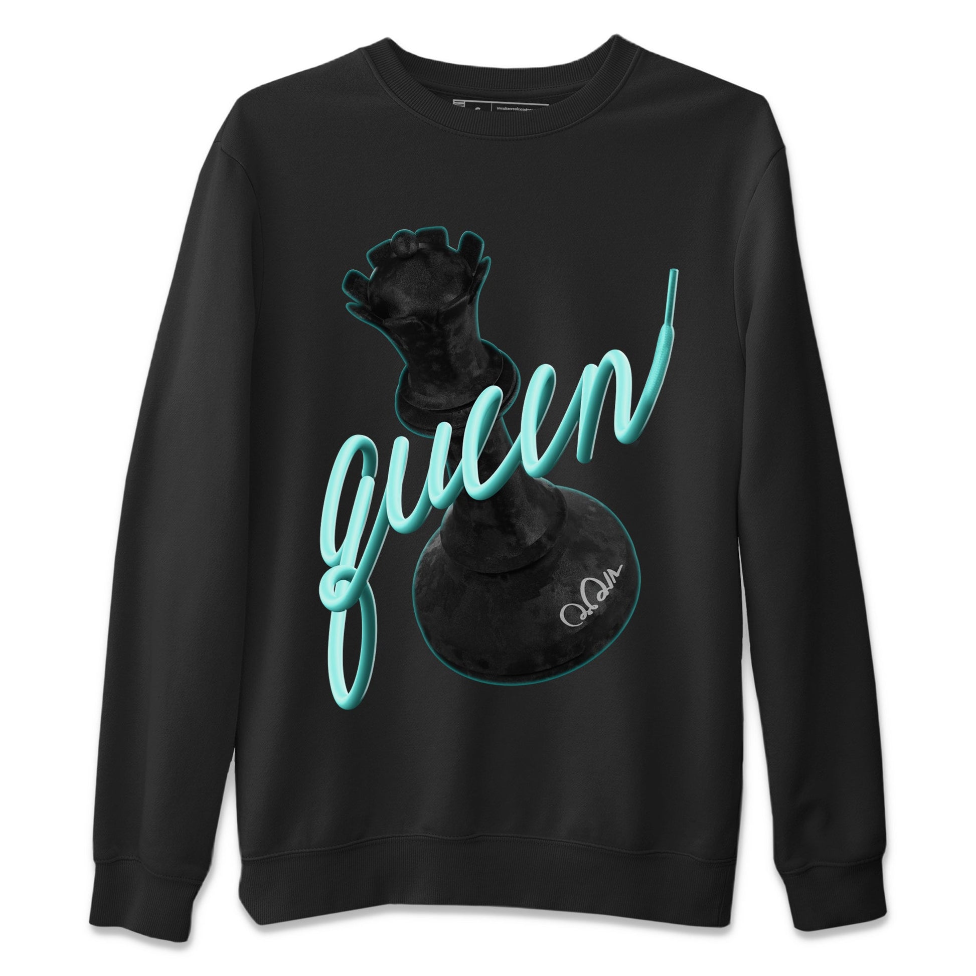 Air Force 1 Tiffany Sneaker Match Tees 3D Queen Sneaker Tees Nike Tiffany AF1Sneaker Release Tees Unisex Shirts Black 2