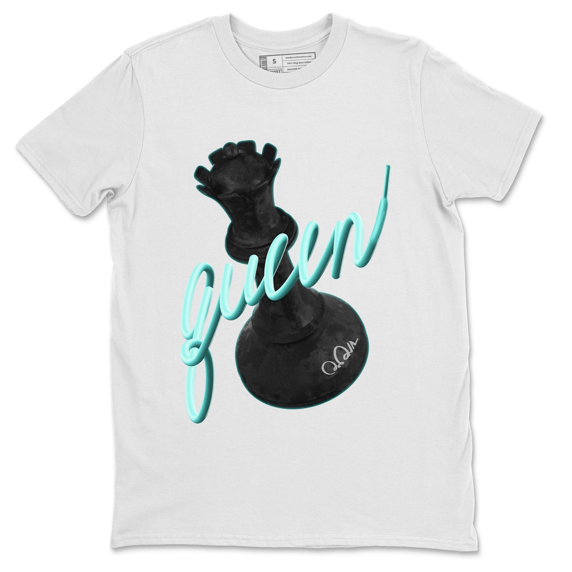 Air Force 1 Tiffany Sneaker Match Tees 3D Queen Sneaker Tees Nike Tiffany AF1Sneaker Release Tees Unisex Shirts White 2