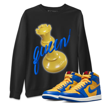 Jordan 1 Game Royal Varsity Maize Sneaker Match Tees 3D Queen Sneaker Tees Jordan 1 Game Royal Varsity Maize Sneaker Release Tees Unisex Shirts
