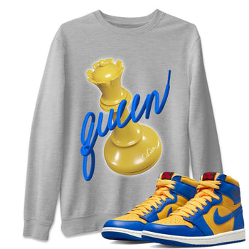 Jordan 1 Game Royal Varsity Maize Sneaker Match Tees 3D Queen Sneaker Tees Jordan 1 Game Royal Varsity Maize Sneaker Release Tees Unisex Shirts