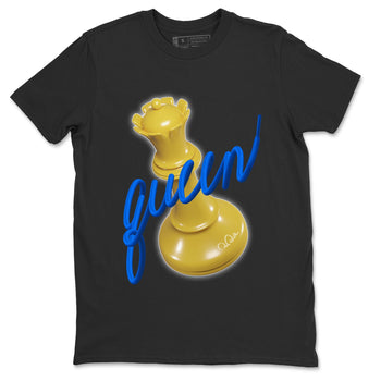 Jordan 1 Game Royal Varsity Maize Sneaker Match Tees 3D Queen Sneaker Tees Jordan 1 Game Royal Varsity Maize Sneaker Release Tees Unisex Shirts