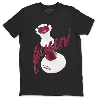 1s Metallic Burgundy shirt to match jordans 3D Queen sneaker tees AJ1 Metallic Burgundy SNRT Sneaker Release Tees Unisex Black 2 T-Shirt