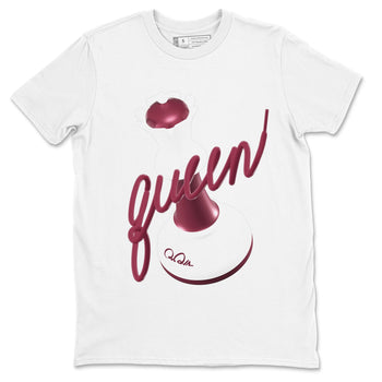 1s Metallic Burgundy shirt to match jordans 3D Queen sneaker tees AJ1 Metallic Burgundy SNRT Sneaker Release Tees Unisex White 2 T-Shirt