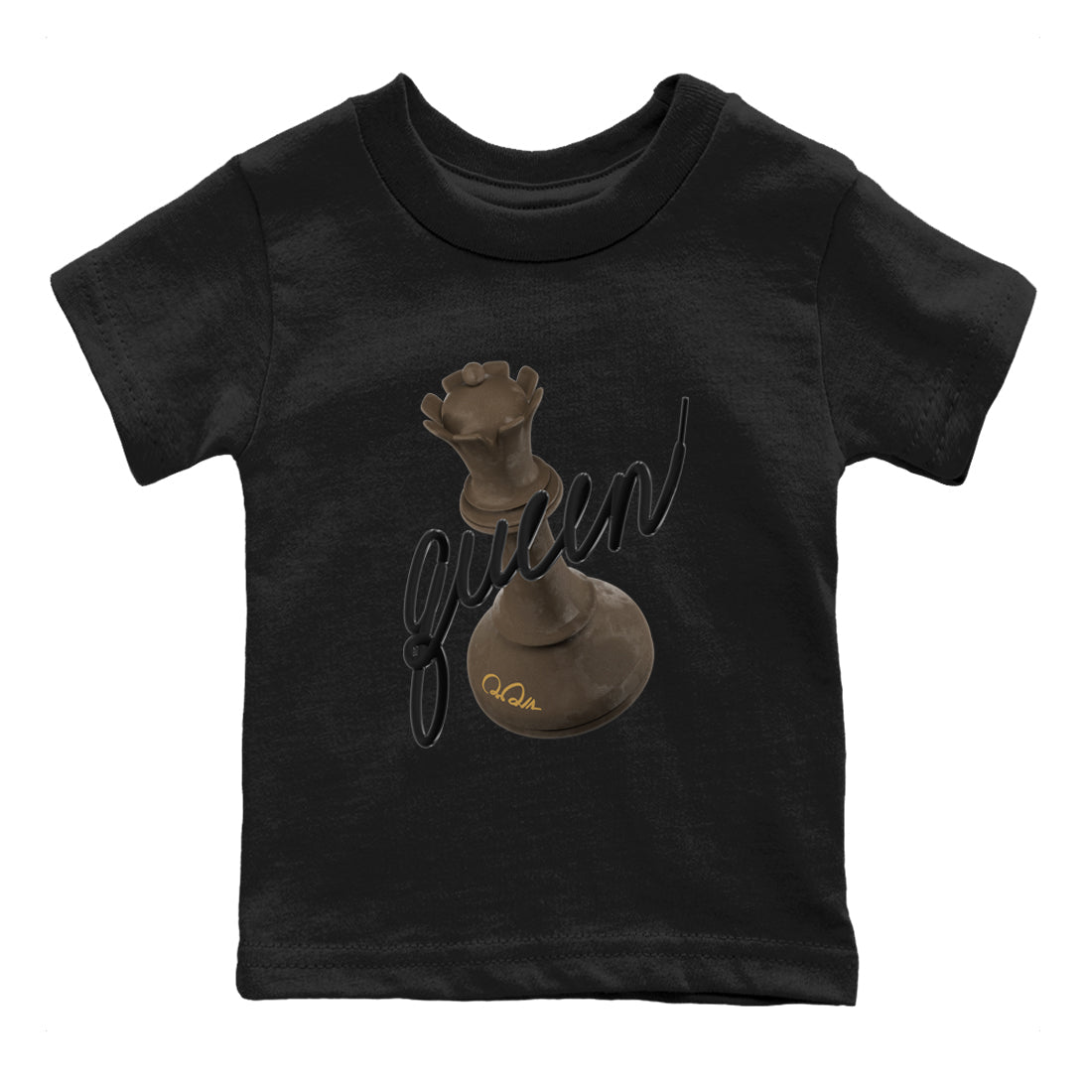 Air Jordan 1 Palomino shirt to match jordans 3D Queen sneaker tees AJ1 High Palomino SNRT Sneaker Release Tees Baby Toddler Black 2 T-Shirt