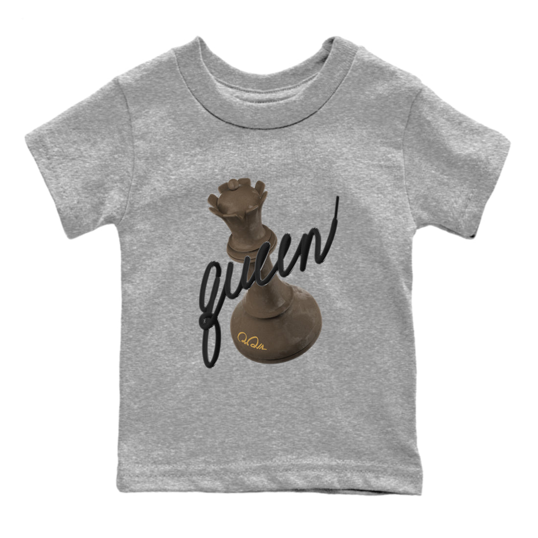 Air Jordan 1 Palomino shirt to match jordans 3D Queen sneaker tees AJ1 High Palomino SNRT Sneaker Release Tees Baby Toddler Heather Grey 2 T-Shirt